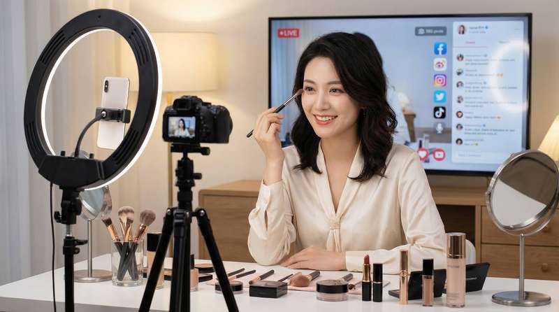 跳蛋遥控美妆直播视频